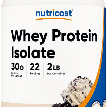 Nutricost Whey Protein Isolate (Cookies N Cream, 2 Pounds)