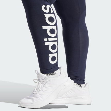 adidas Women's Essentials High-Waisted Logo Leggings, Legend Ink/White, XS