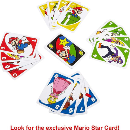 Mattel Games UNO Super Mario Card Game, Ages 7+, Players 2-10