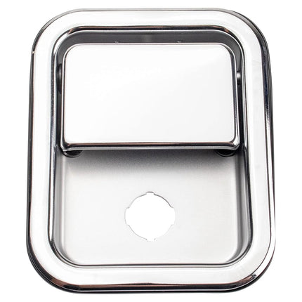 TRQ Front Metal Exterior Door Handle Chrome LH Dri