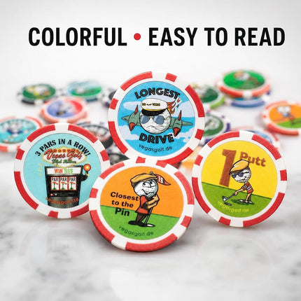 Vegas Golf VIP Edition 19(pcs) Game with Free Tee Bag…