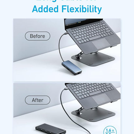 Anker USB C Hub (10-in-1), Dual Monitor with 4K HDMI, Max 100W Power Delivery, Dual 4K HDMI Ports, 4 USB-A/USB-C Data Ports, Ethernet and SD Card Reader for Dell Laptop, ThinkPad, and More