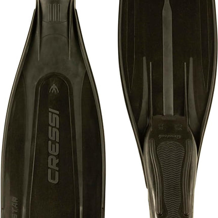 Cressi Men's Pro Star Diving Fins - Black, Size 39