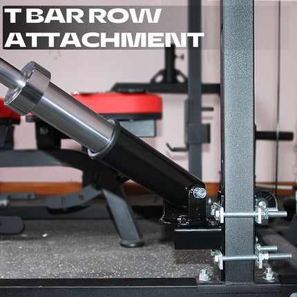 T Bar Row Platform Landmine Attachments for Squate Rack or Wall Mount Fits 2-inch Olympic Barbell, Landmine Base Gym Equipment, Power Cage Landmine for Almost of Power Rack (Style 2)