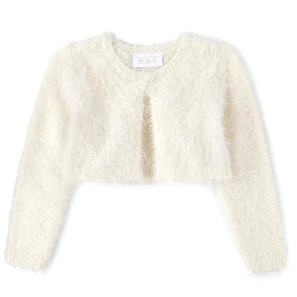 The Children's Place Cardigan long à manches longues pour bébés filles et tout-petits, Velours Noir, 18-24 mois