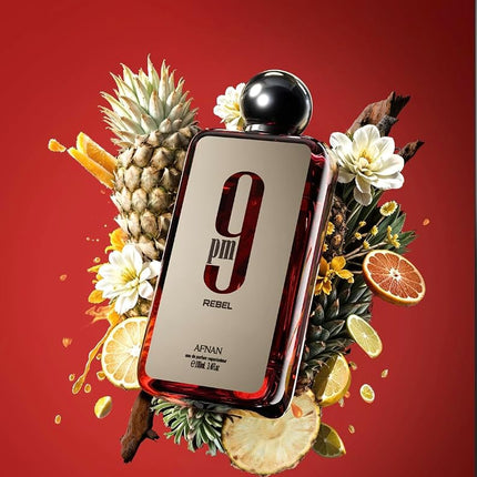 9 PM Rebel by Afnan for Unisex - 3.4 oz EDP Spray
