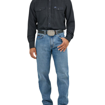 Wrangler Men's Big and Tall Big & Tall 20X Competition Active Flex Relaxed Fit Jean, Admiral Blue, 32X38