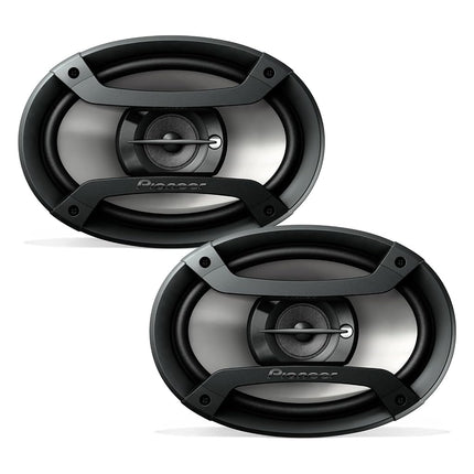 Pioneer TS-F6935R 3-Way Coaxial Car Audio Speakers - 6" x 9" Passive Car Speakers (Pair), 230 W Max Power, Black and Silver