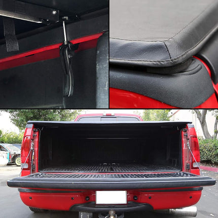 DNA MOTORING TTC-TRISOFT-039 Pickup Truck Rear Trunk Bed Soft Tri-Fold Adjustable Tonneau Cover