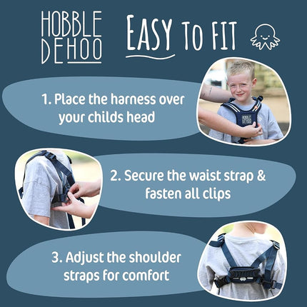 Blue Hobbledehoo Child Harness Safety For Kids Toddlers Aged 2-7 Walking Supporting SEN Special Needs Leash
