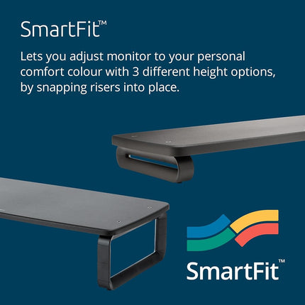 Monitor Stand Plus Wide Black