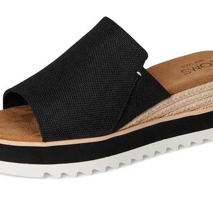 TOMS Women's Platform Wedge Mule Sandals - Stylish, Comfort Focused Footwear Natural