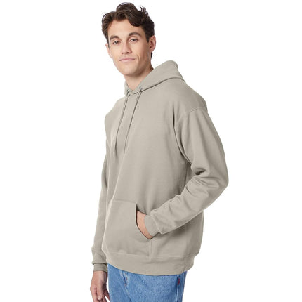 Hanes Men's, EcoSmart Fleece Hoodie, Hooded Sweatshirt, Sand, L