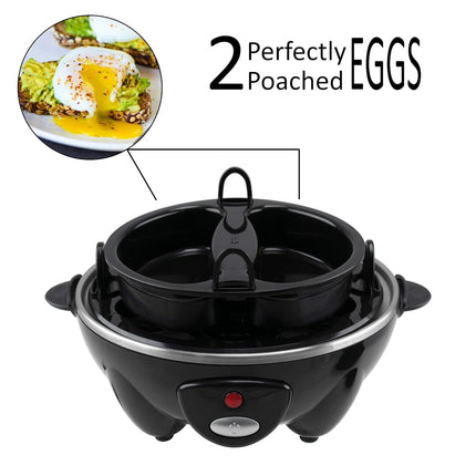 Brentwood Appliances TS-1045BK Electric Egg Cooker with Auto Shutoff (Black), One Size,