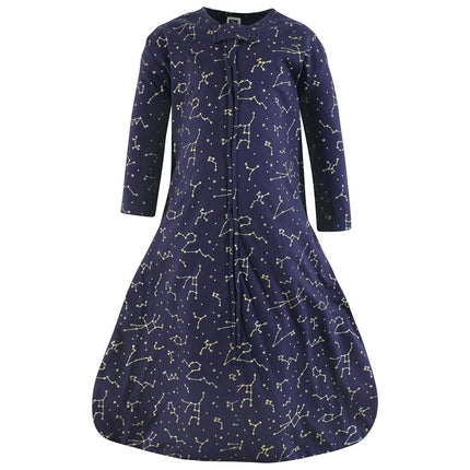 Gigoteuse unisexe à manches longues en jersey de coton Hudson Baby, motif Constellation marine, 18-24 mois