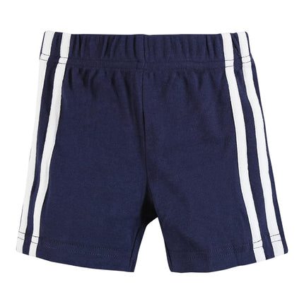 Pantalones cortos de bebé unisex Hudson Baby, paquete de 4, borgoña y azul marino, de 6 a 9 meses