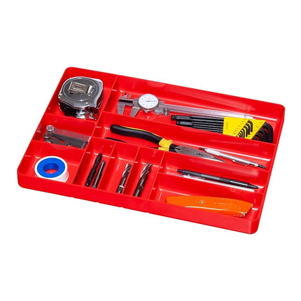 Ernst 10 Compartment Drawer Organizer: Heavy Duty Stackable Tray for Garage Tool Organization - Low-Profile Toolbox Storage - Bolts, Tools, Parts, Easy to Clean – High Visibility - Made in the USA