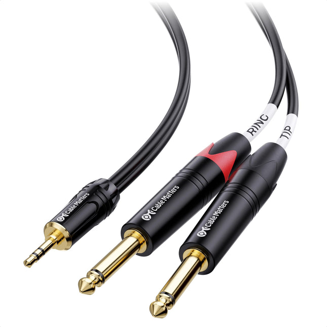 Cable Matters 3.5mm TRS to Dual 6.35mm TS Breakout