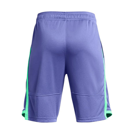 Short Under Armour Stunt 3.0 pour garçon, (561) Starlight / Vapor Green / Photon Blue, XS