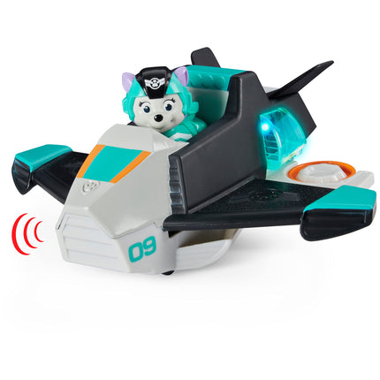 La Patrulla Canina, Jet al Rescate, Juguete Vehículo Transformable de Lujo Everest con Luces y Sonidos, Exclusivo de Amazon