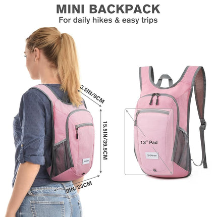 G4Free 10L Hiking Backpack Lightweight Packable Hiking Daypack Small Travel Outdoor Foldable Shoulder Bag(Dark Blue)
