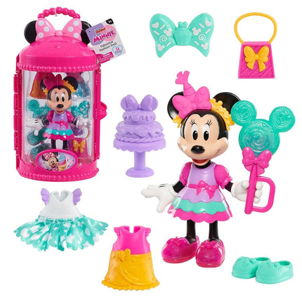 Just Play Minnie Mouse Fabulous Fashion 14-piece Sweet Party Doll and Accessories, Kids Toys for Ages 3 Up