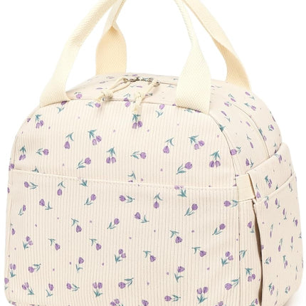 Bluboon Lunch Bag for Women Men Cute Corduroy Lunc