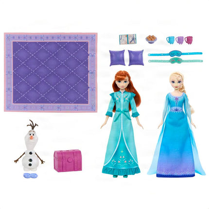 Mattel Disney Frozen Anna & Elsa Slumber Sister Set of 2 Fashion Dolls