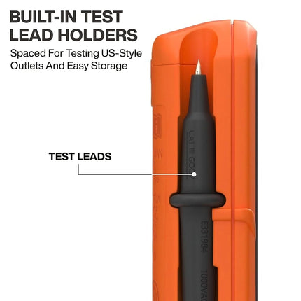 Klein Tools Voltage Tester, AC Voltage, DC Voltage, and DC Polarity, Includes Batteries Klein Tools ET40