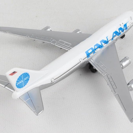 Herpa Toys Single Airplane Pan Am 747, toy model in small scale, aeroplane model, collect, play, miniature model made of plastic - suitable for 3 year olds