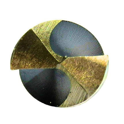 Juego de brocas de acero de alta velocidad de 15 piezas de alta resistencia Drill America con acabado negro y dorado en estuche redondo (1/16" - 1/2" x 32nds), serie KFD