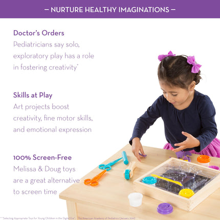 Set de actividades Melissa & Doug Clay Play con herramientas de escultura y 8 botes de plastilina