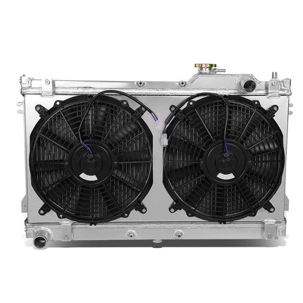 DNA Motoring RA+FS-MM90-2 Dual Core 2-Row Aluminum