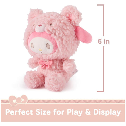 GUND Sanrio Official Hello Kitty and Friends My Melody Café Latte Teddy Bear Plush, Collectible Plush Toy, Stuffed Animal for Ages 1 and Up, Pink, 10”