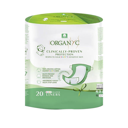 Organyc Baby Nappy Liners - 100% Certified Organic