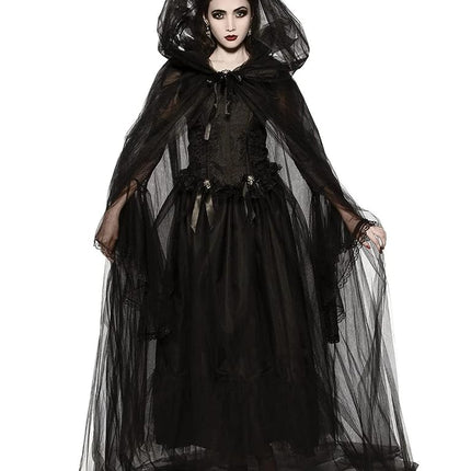Rubie's Costume Co. Cape à Capuche pour Femme, Noir, Taille Unique