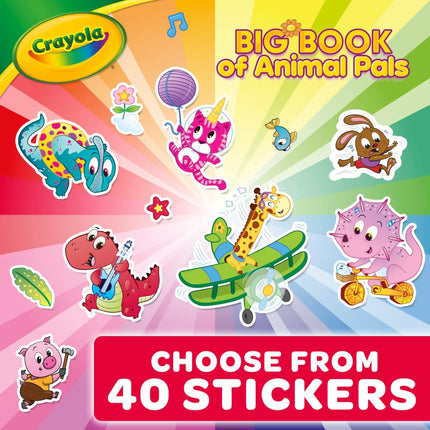 Libro para colorear Crayola, Gran libro de amigos animales, 288 páginas para colorear, Regalo para niños de 3, 4, 5 y 6 años