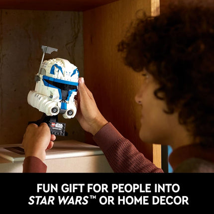 LEGO Star Wars Captain Rex Helmet Set 75349, The Clone Wars Collectible for Adults, 2023 Series Model Collection, Memorabilia Gift Idea, Medium