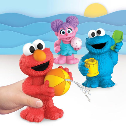 Sesame Street – Ensemble de 3 Jouets de Bain et de Piscine Flottants, Pistolets à Eau sous Licence Officielle pour Enfants dès 2 Ans par Just Play