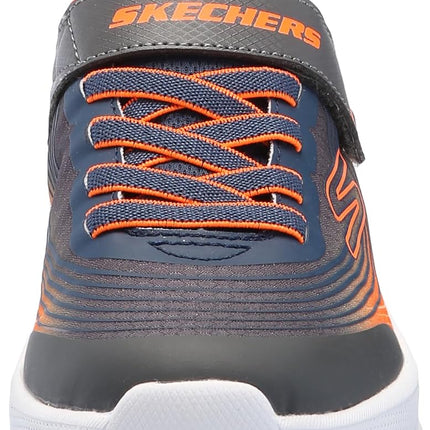 Skechers Boys' Microspec Advance Trainer, Navy, 12.5 UK Child
