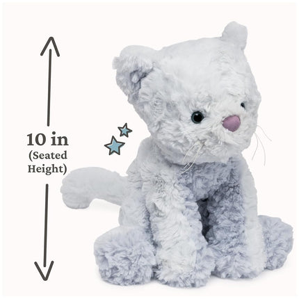 GUND Cozys Collection Kitty Cat Plush Soft Stuffed Animal for Ages 0 and Up, Baby Blue, 10"