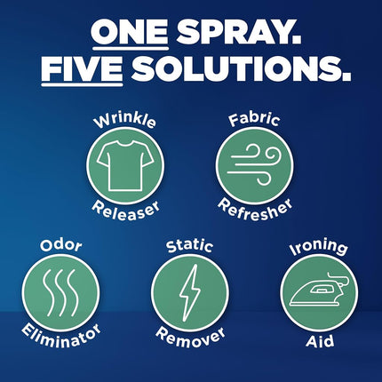 Downy Wrinkle Releaser, Odor Eliminator and Fabric Refresher, Crisp Linen Scent, Travel Essential, 3 Fl OZ (Pack of 2)