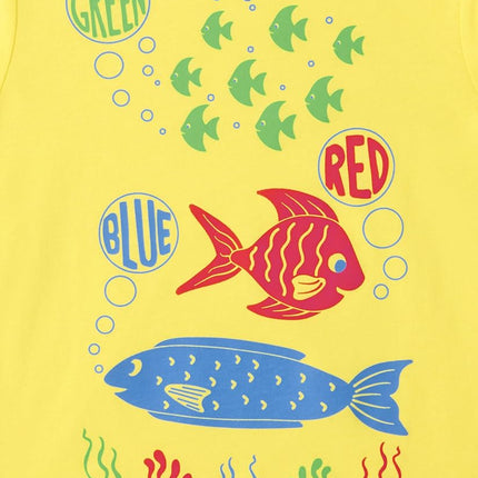 Lot de 3 t-shirts à manches courtes pour bébé fille The Children's Place, motifs instruments animaux/éléphant lecteur/poisson, taille 5T