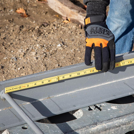 Klein Tools 91163B Folding Ruler, 6-Foot, Fiberglass, Brick Scale, Outside Reading, 1/16-Inch Graduation, Ideal for Woodworking, Metalworking, and DIY Projects