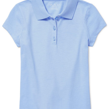 The Children's Place Girls' Uniform Pique Polo, Da