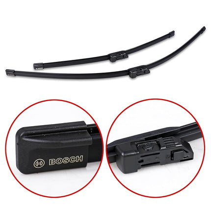 Bosch Wiper Blade Aerotwin A077S, Length: 750mm/500mm – Set of Front Wiper Blades - Only for Left-Hand Drive (EU)