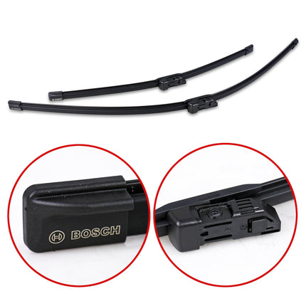 Bosch Wiper Blade Aerotwin A077S, Length: 750mm/500mm – Set of Front Wiper Blades - Only for Left-Hand Drive (EU)
