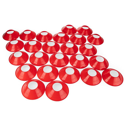Champion Sports Mini Neon Field Cones, Red, 5"