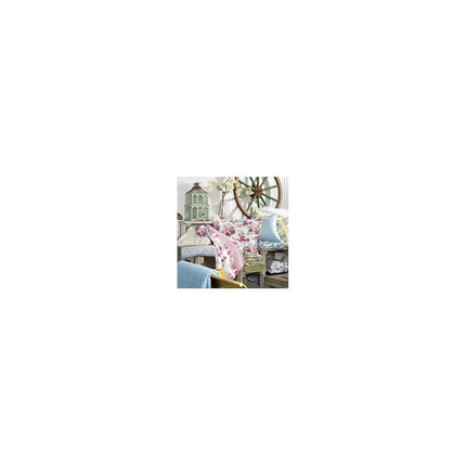 Laura Ashley Home Ruffle Garden Collection Quilt-100% Cotton, Ultra Soft, All Season Bedding, Reversible Stylish Coverlet, Twin, Cream (197783)