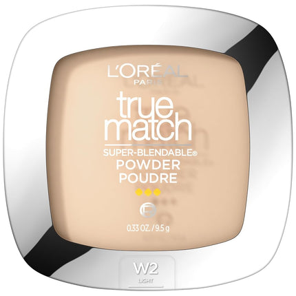 L'Oreal Paris True Match Super-Blendable Powder, Light Ivory, 0.33 onzas